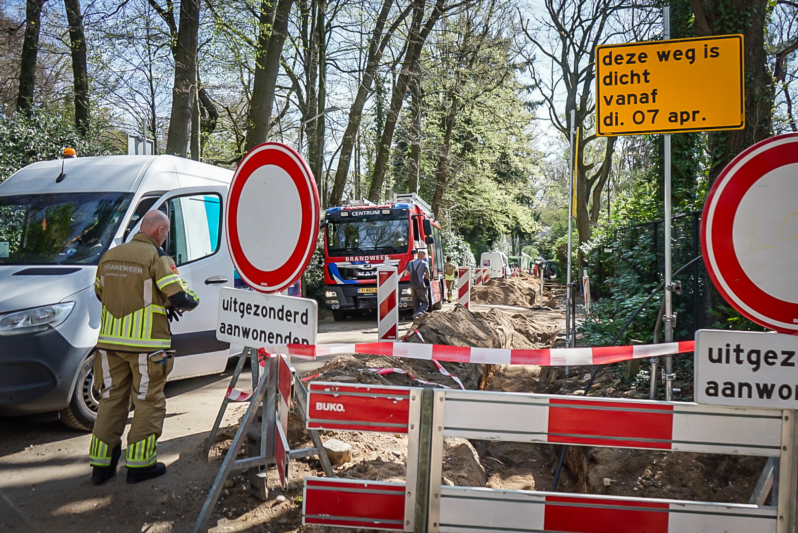 Gaslekkage bij werkzaamheden in Nijmegen