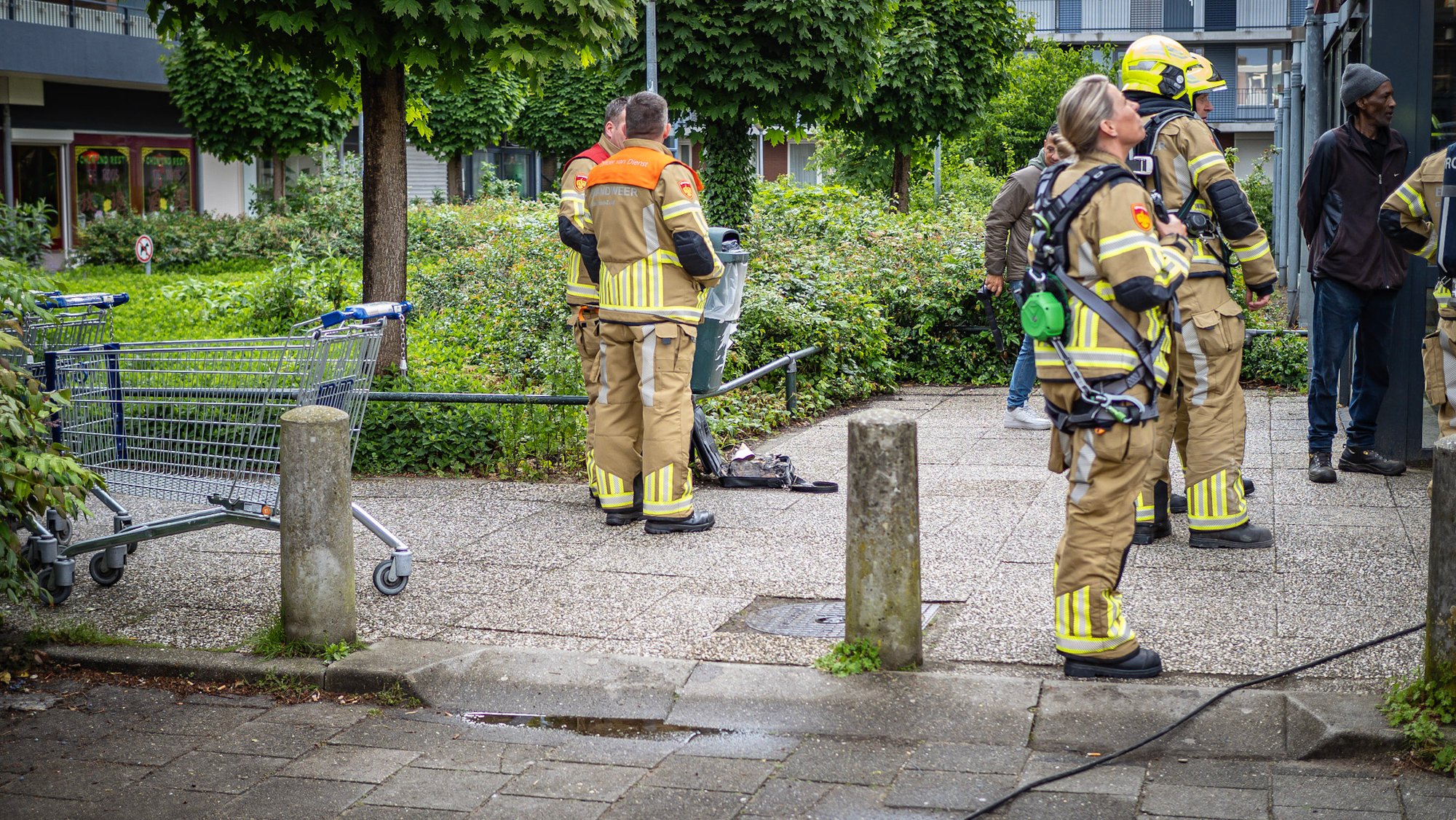 Brand in woning aan het Binnenhof in Nijmegen