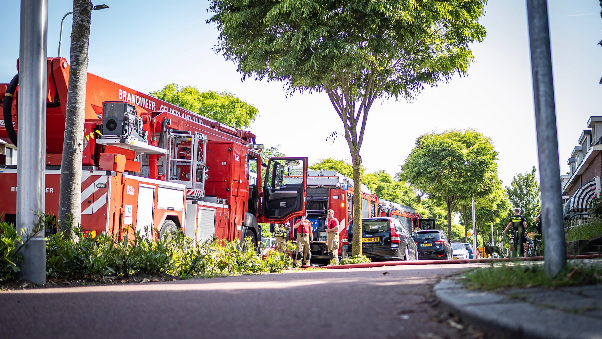 Middel brand op zolder op de St. Jacobslaan in Nijmegen