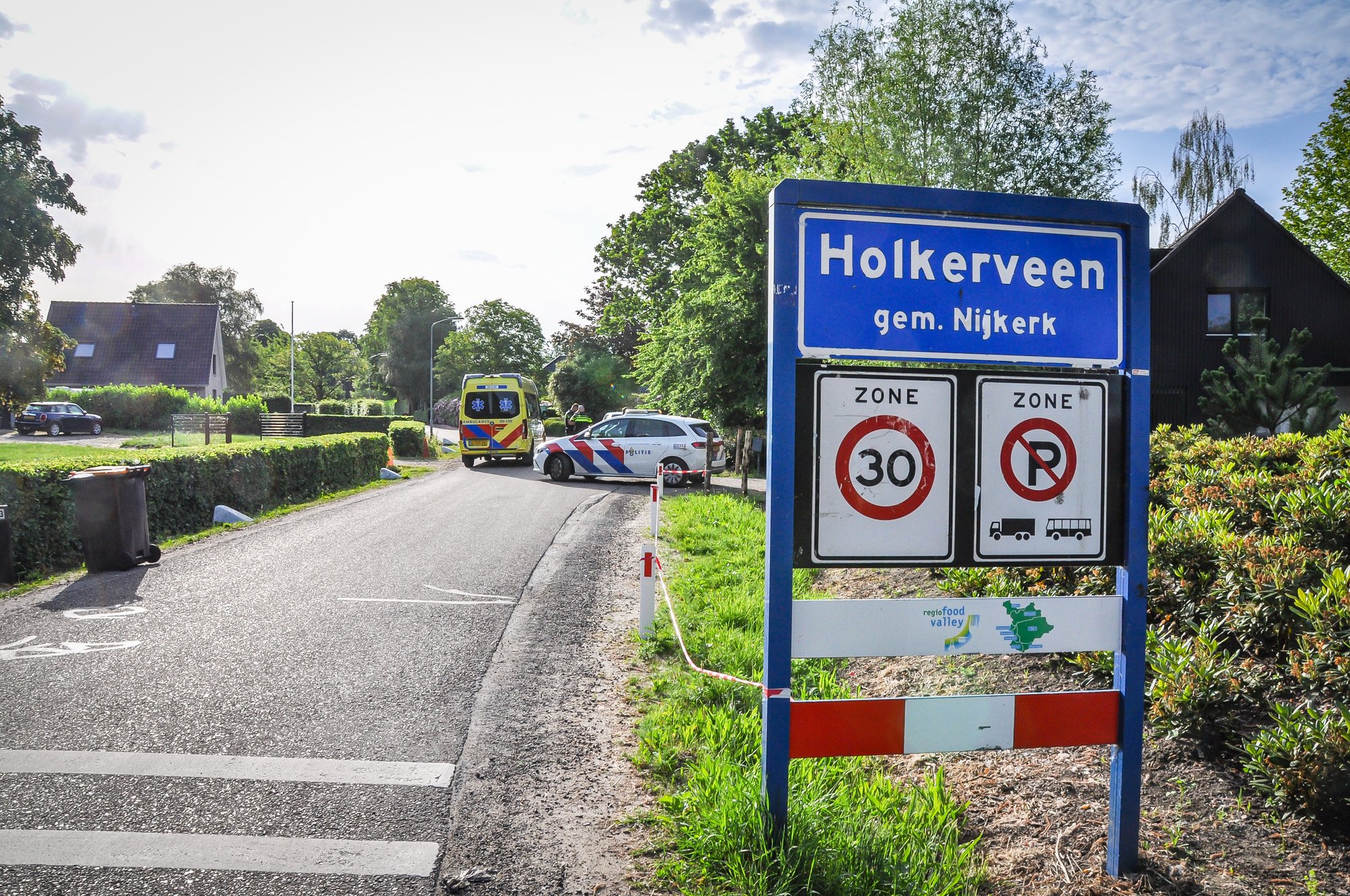 Wielrenner hard ten val bij eenzijdig ongeval in Nijkerkerveen